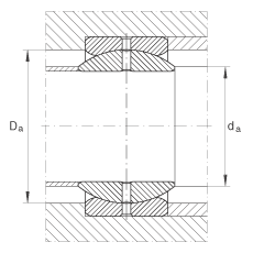 关节轴承 GE50-ZO, 根据 DIN ISO 12 240-1 标准，英制尺寸，需维护