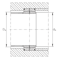 关节轴承 GE460-DO, 根据 DIN ISO 12 240-1 标准，需维护